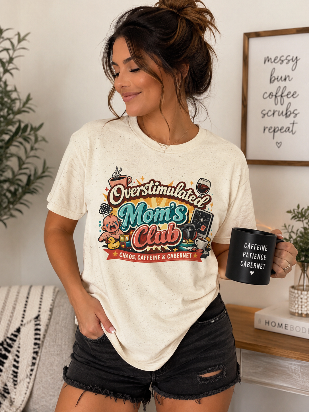 💖 Overstimulated Mom’s Club™ Graphic Tee