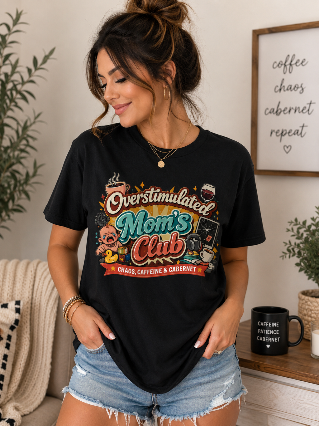 💖 Overstimulated Mom’s Club™ Graphic Tee