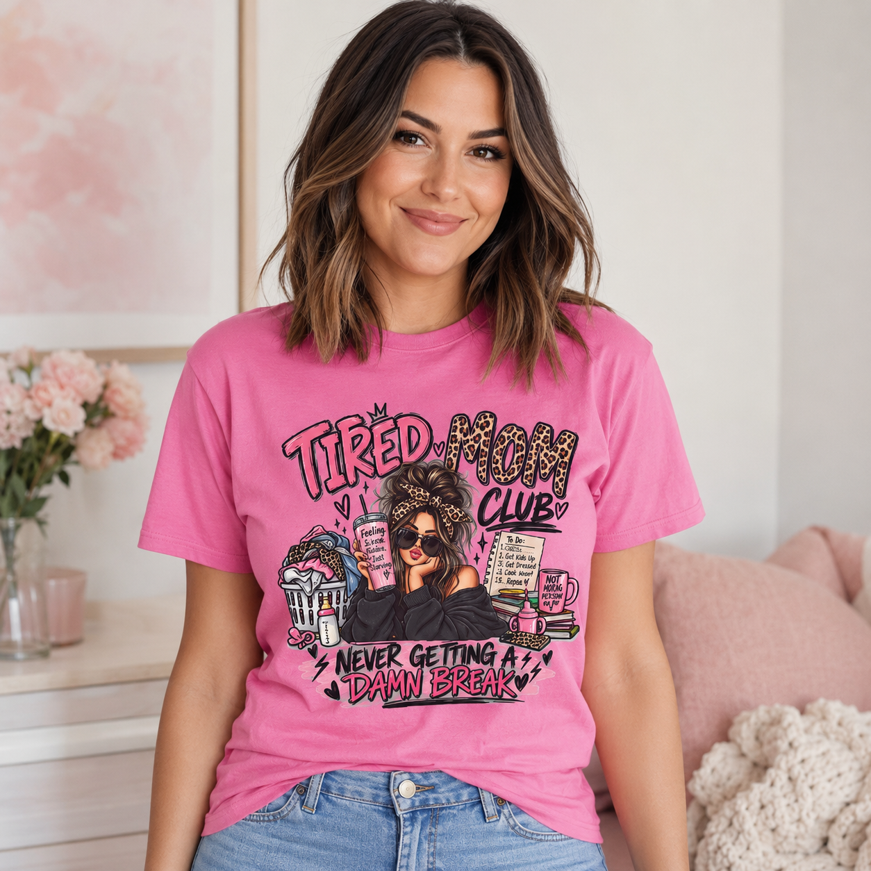 Tired Mom Club Graphic Tee