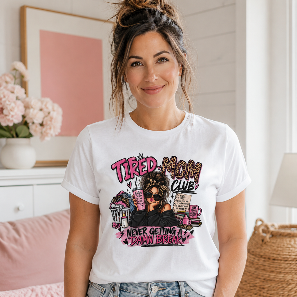 Tired Mom Club Graphic Tee