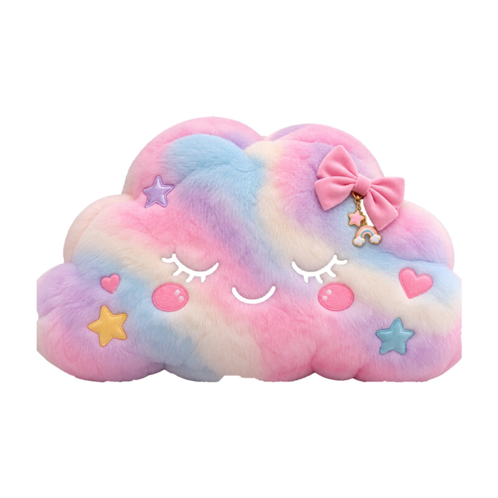 Pink Cloud Plush Pillow | Cute 3D Shape Pillow for Kids Room, Nursery & Cozy Decor